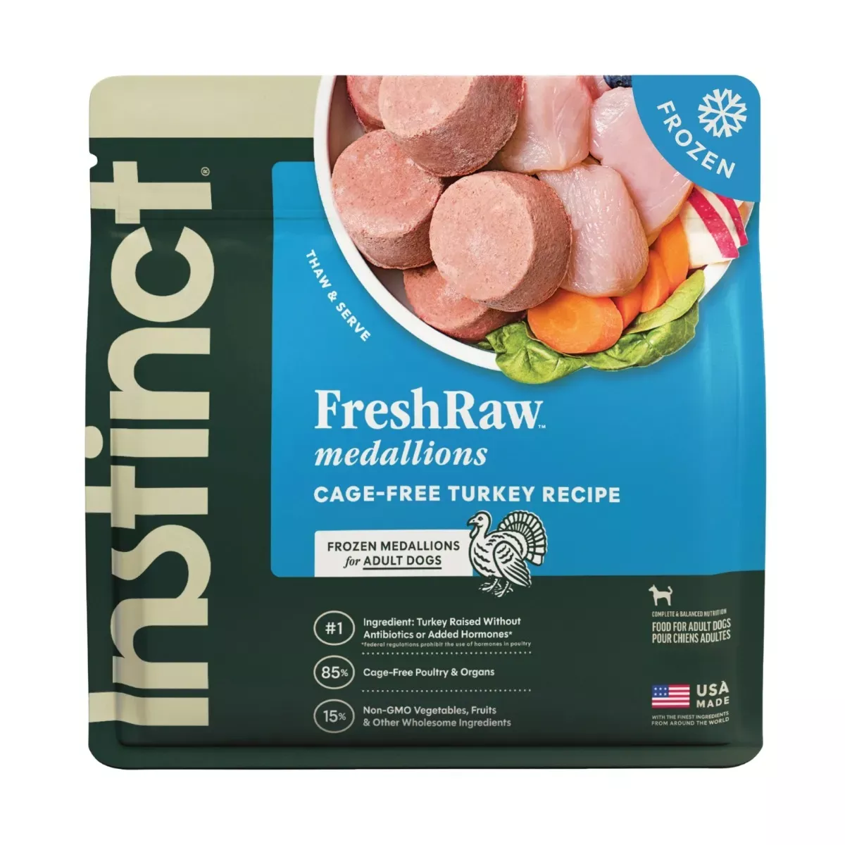 Instinct FreshRaw Medallions for Dogs - Turkey Recipe