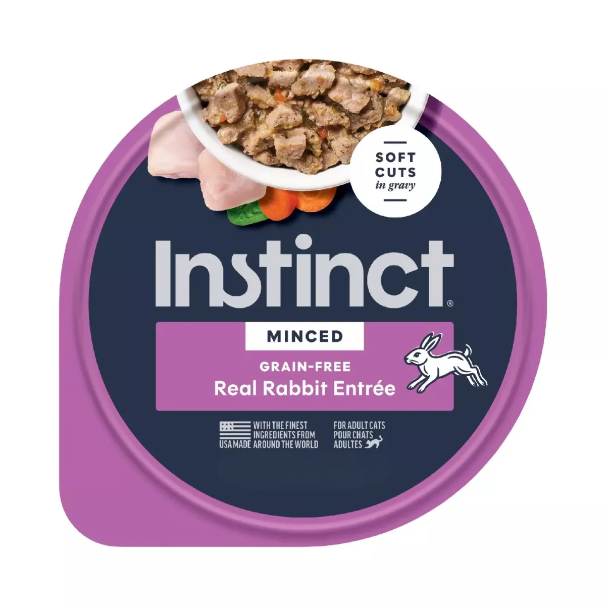 Instinct Minced Wet Food for Cats - Rabbit Recipe