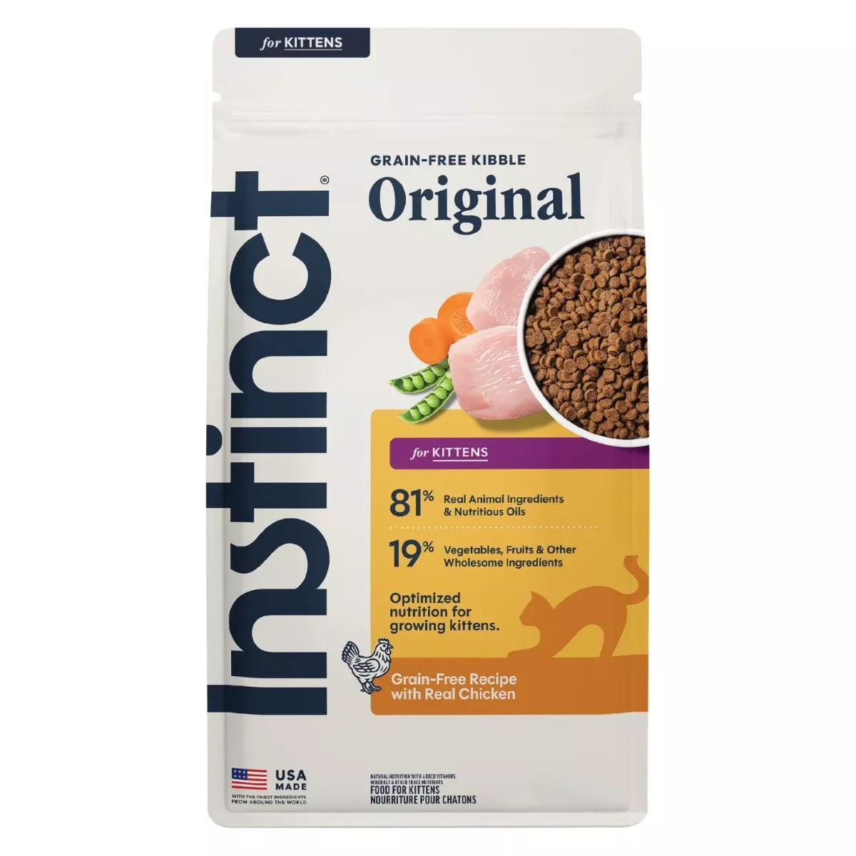 Instinct Original Grain-Free Dry Food for Kittens - Chicken Recipe