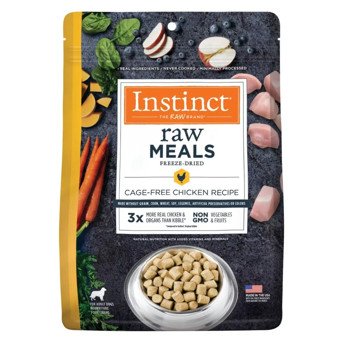 Instinct Raw Freeze-Dried Meals for Dogs - Cage-Free Chicken Recipe