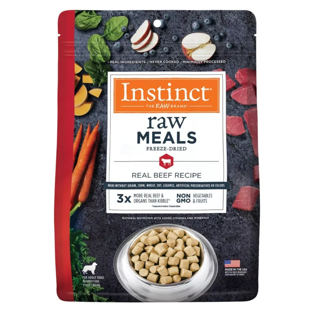 Instinct Raw Freeze-Dried Meals for Dogs - Real Beef Recipe