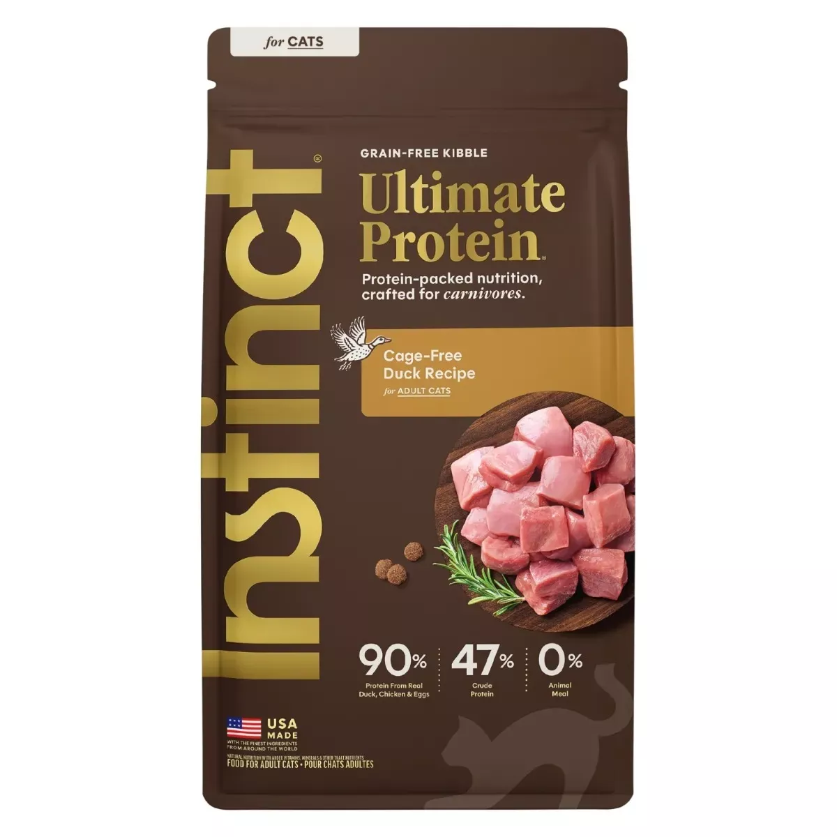 Instinct Ultimate Protein Grain-Free Dry Food for Cats - Duck Recipe