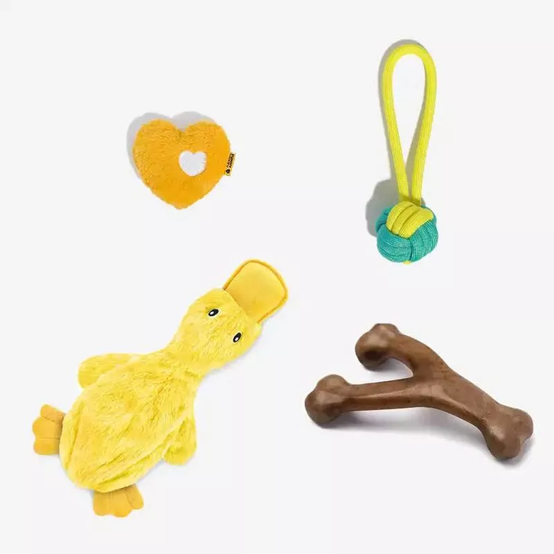 Interactive Cute Dog Chew Toy Set – Playful Fun