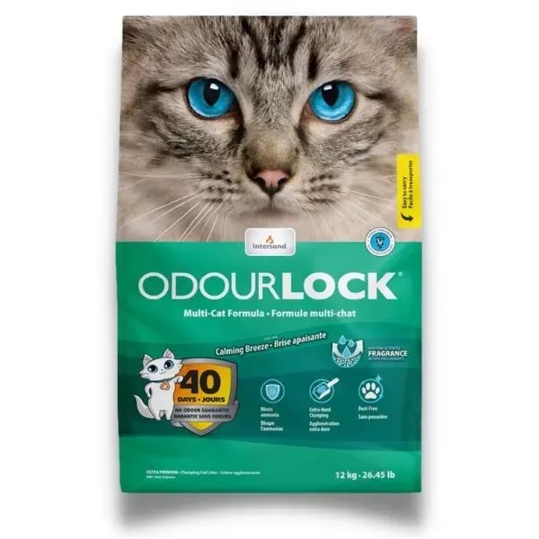 Intersand Odourlock Multi-Cat Clumping Cat Litter - Calming Breeze