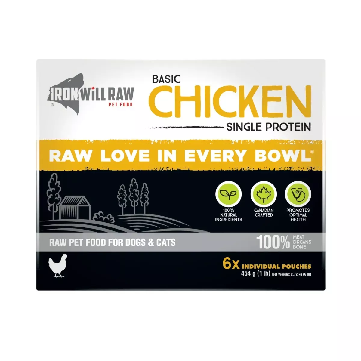 Iron Will Raw Pet Food Basic Meals - Chicken