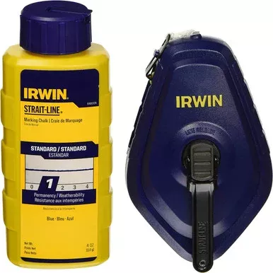 Irwin Strait-Line Reel & Chalk Combo – 100′