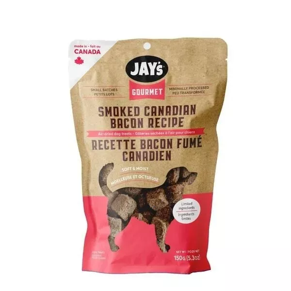 Jay's Gourmet Dog Treats - Smoked Canadian Bacon Recipe