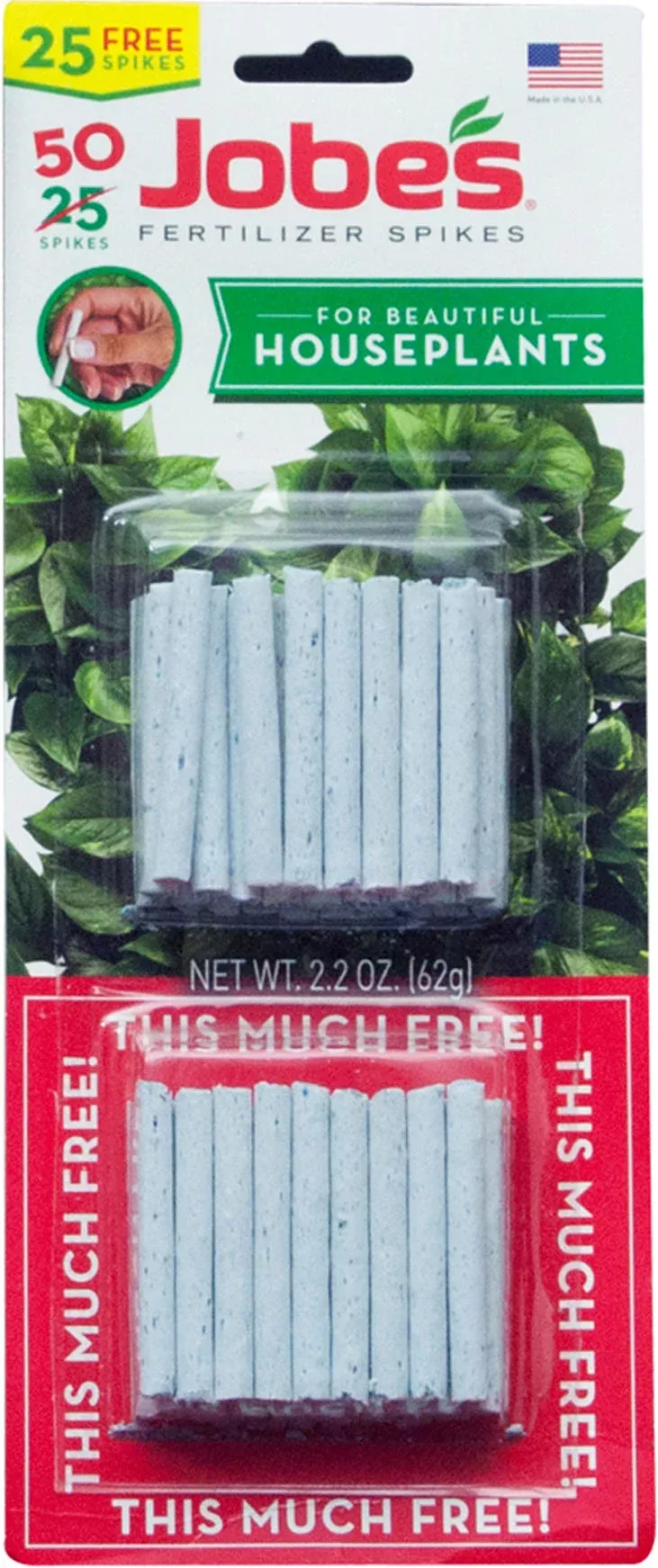 Jobe'S Houseplant Spikes Twin Pack