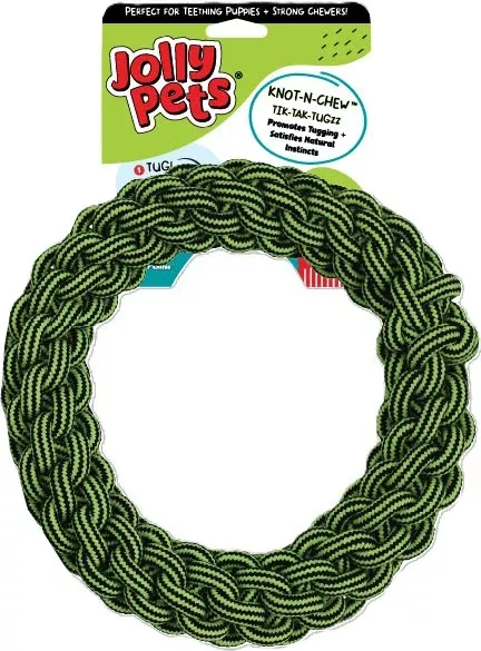 Jolly Pets Knot N Chew Tik Tak Tugzz O