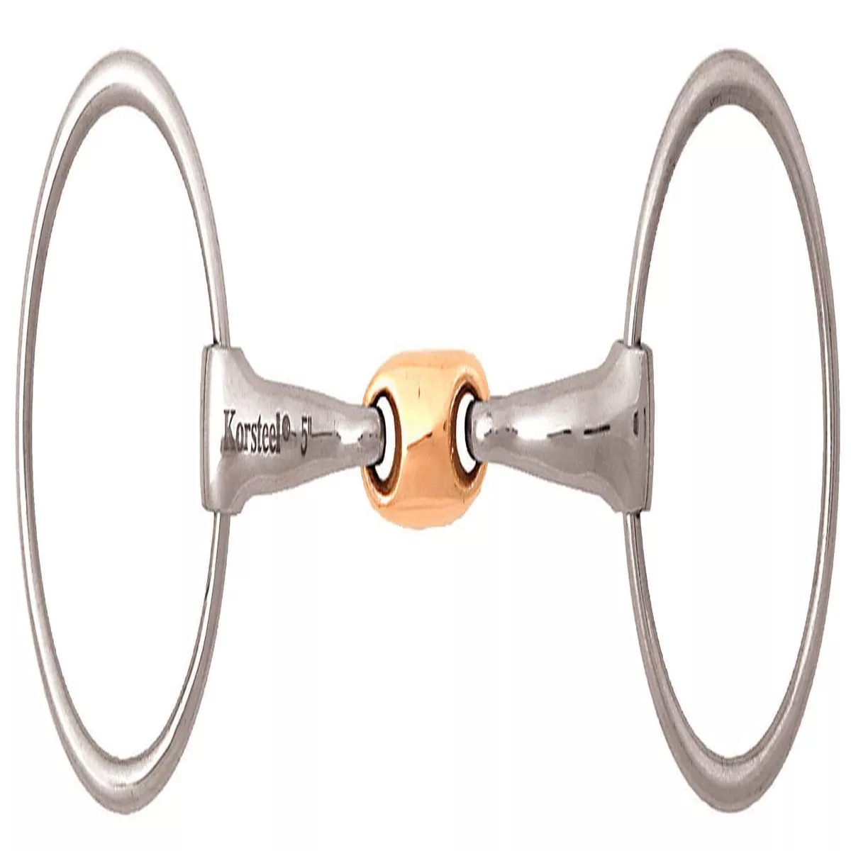 JP Korsteel Copper Oval Link Loose Ring Snaffle Bit