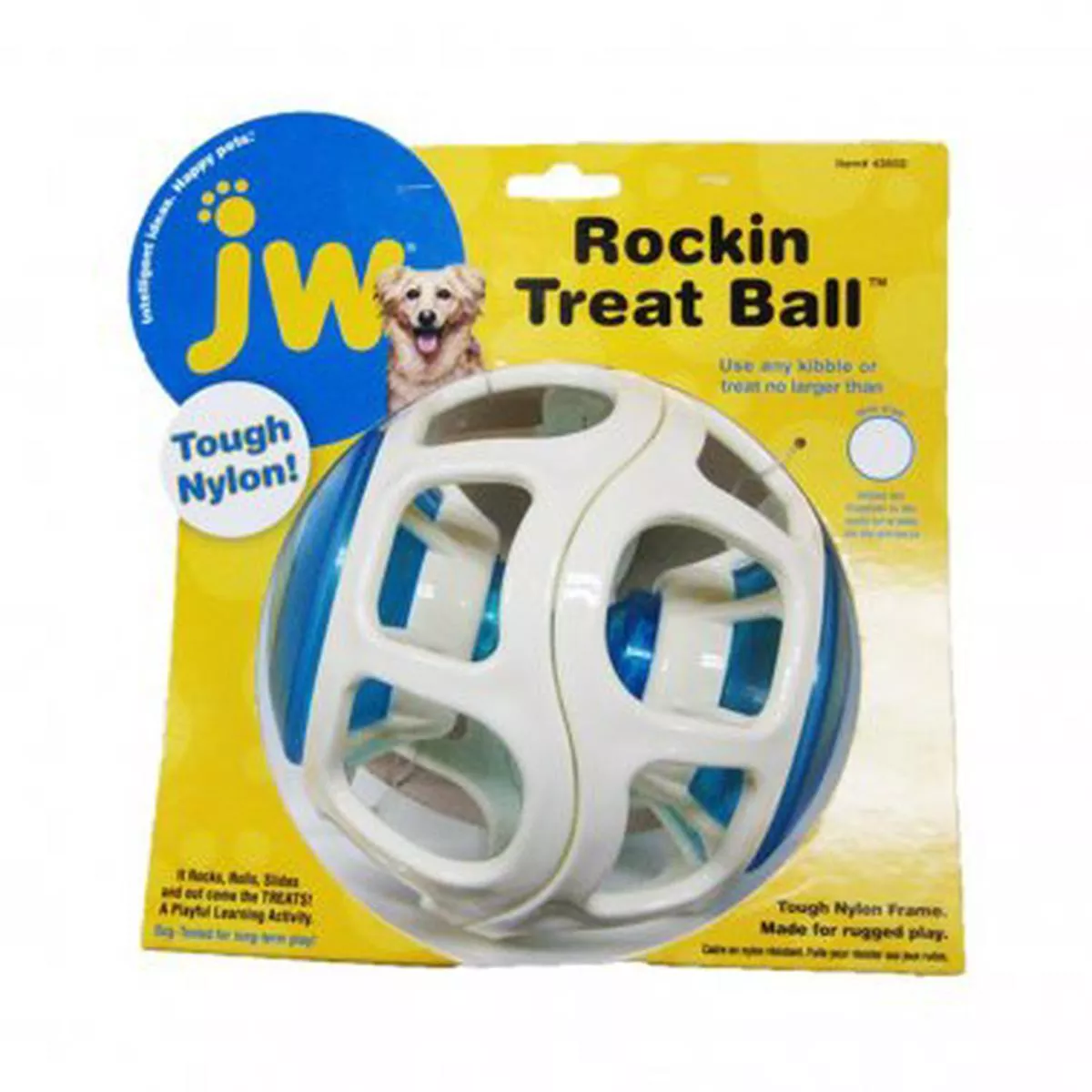 JW Rockin Treats Ball Dog Toy