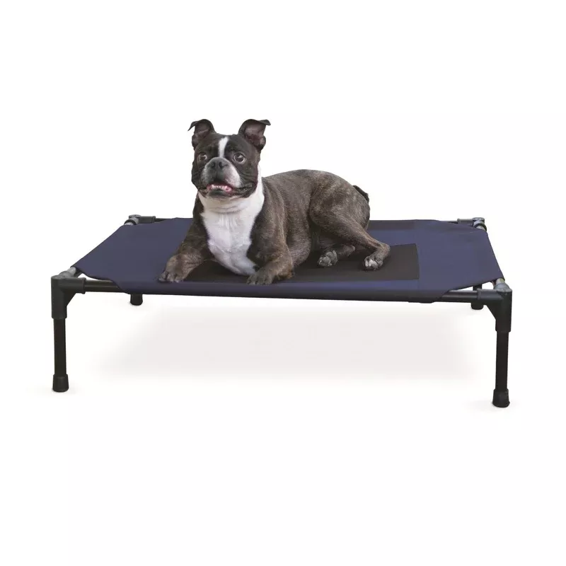 K&H Pet Products Original Pet Cot Elevated Pet Bed Medium Blue 25 x 32 x 7 – Transform Your Backyard into a Wildlife Oasis for All Creatures