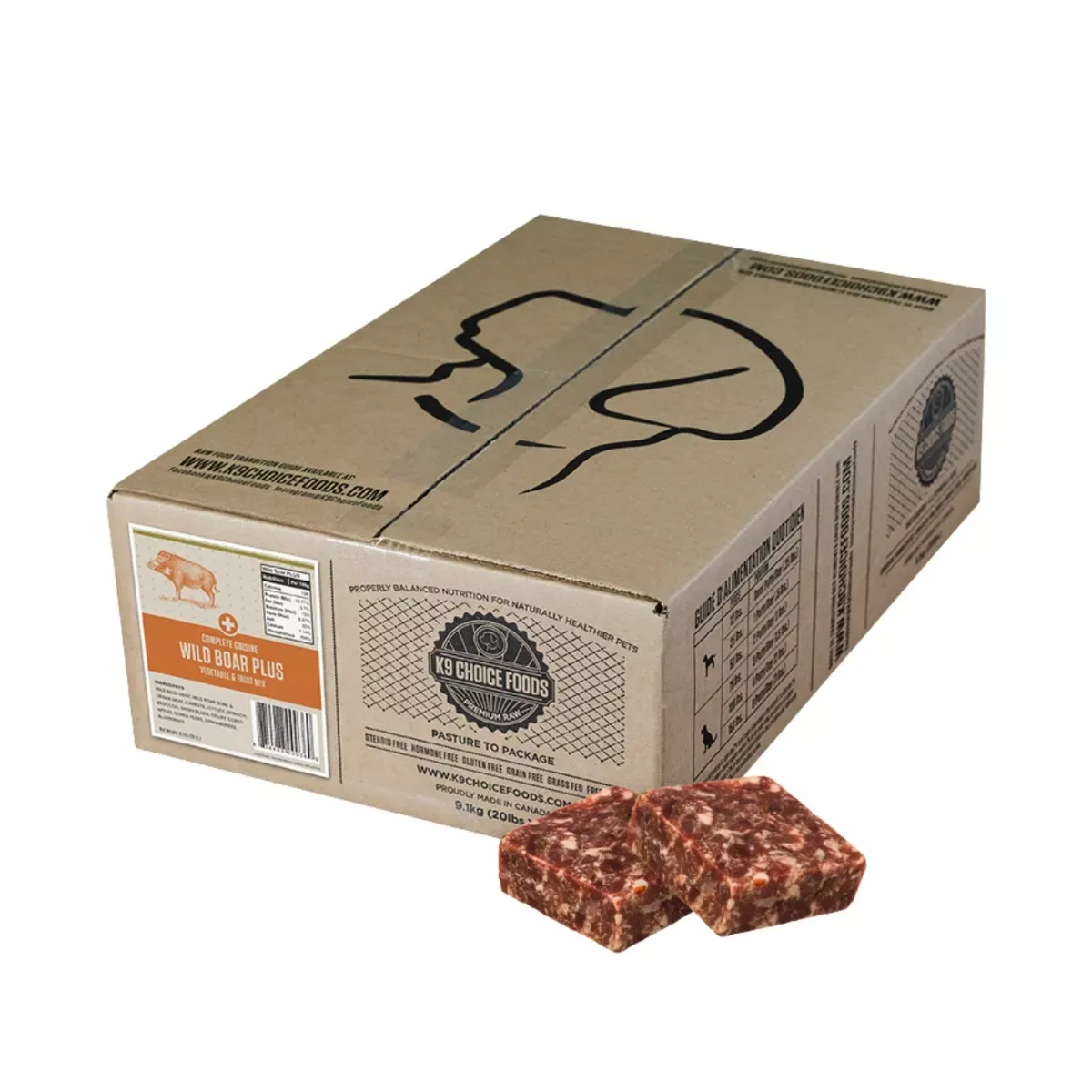 K9 Choice Foods Complete Cuisine for Dogs - Wild Boar Plus