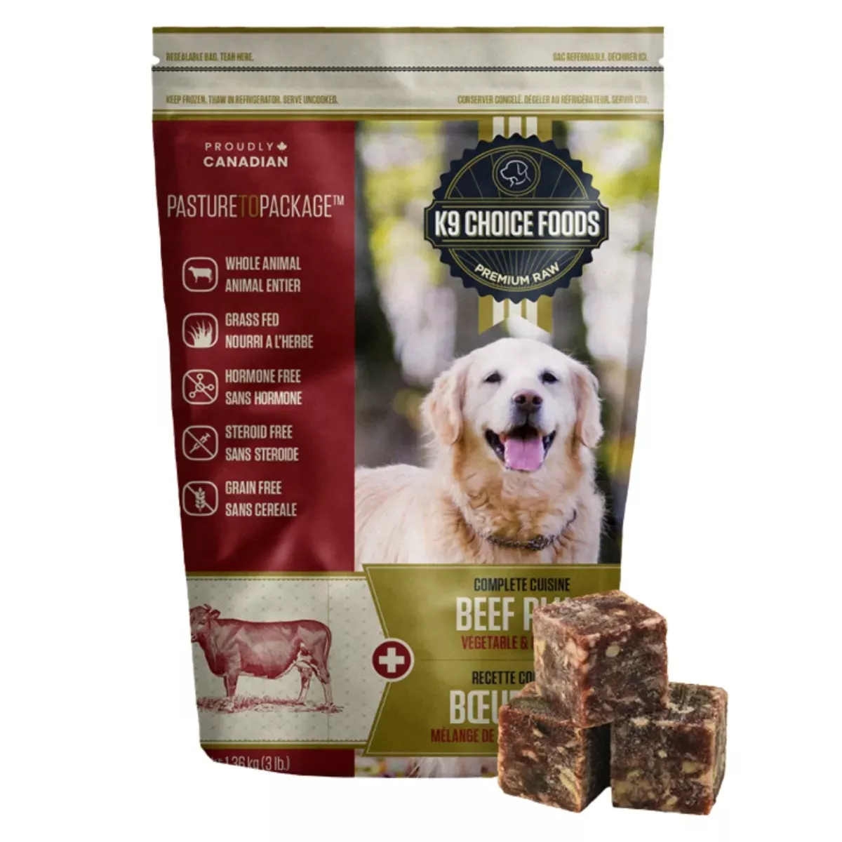 K9 Choice Foods Lil Guys Complete Cuisine for Dogs - Beef Plus