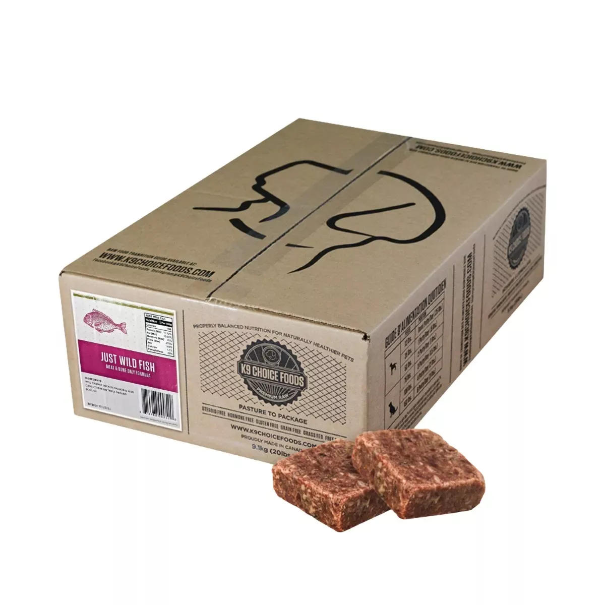K9 Choice Foods Meat & Bone Formula for Dogs - Just Wild Fish
