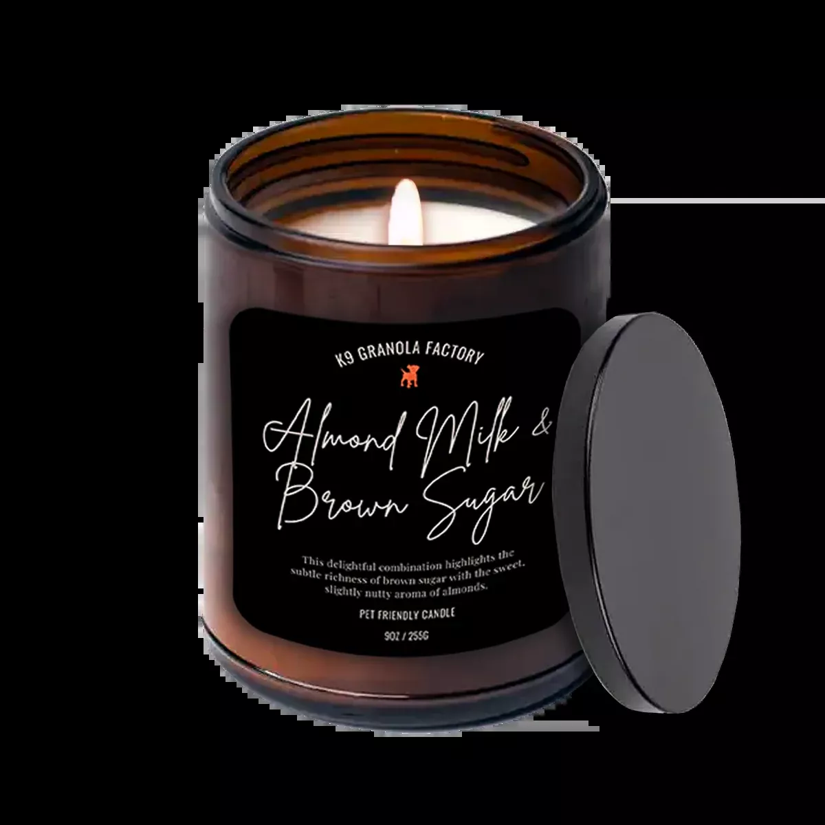 K9 Granola Factory House & Home Collection Almond Milk & Brown Sugar Pet Friendly SOY Odor Eliminator Candles