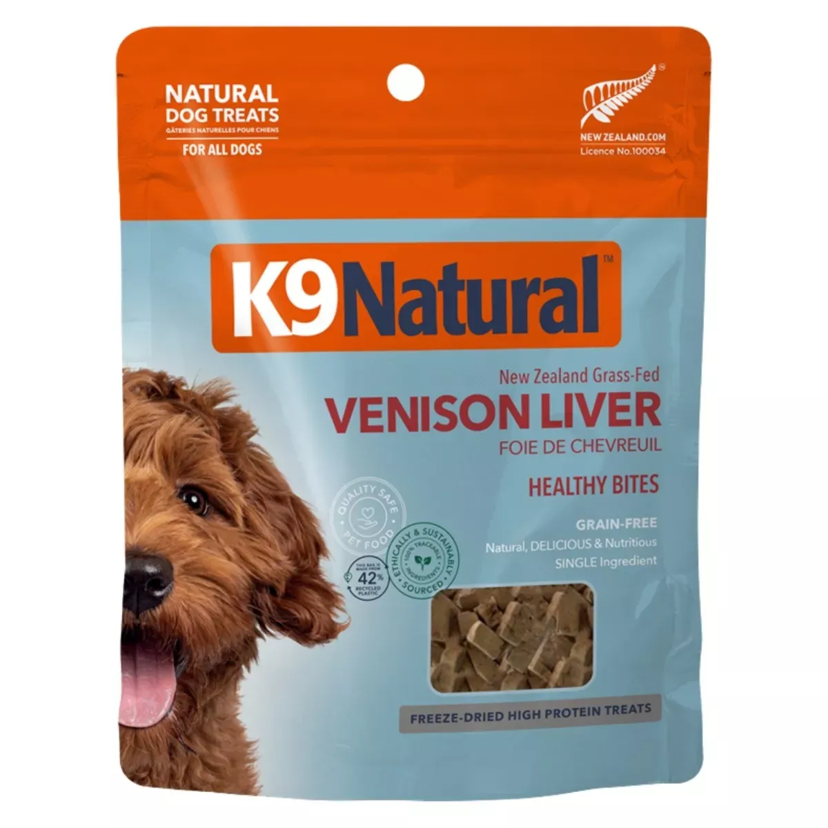 K9 Natural Healthy Bites Dog Treats - Venison Liver