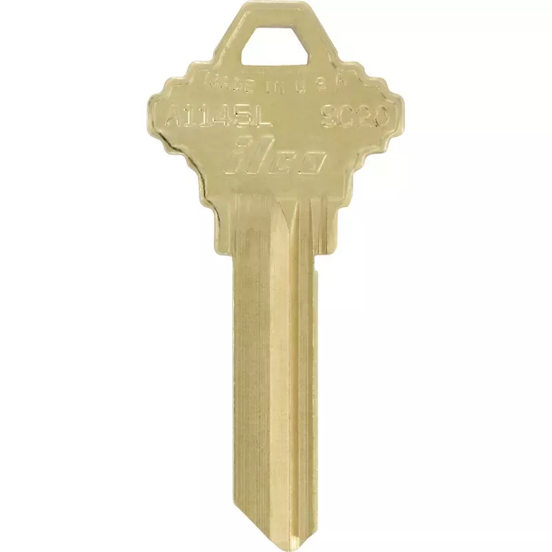 Keykrafter Universal Key Blank 2006 Sc20 Single Sided Brass Key