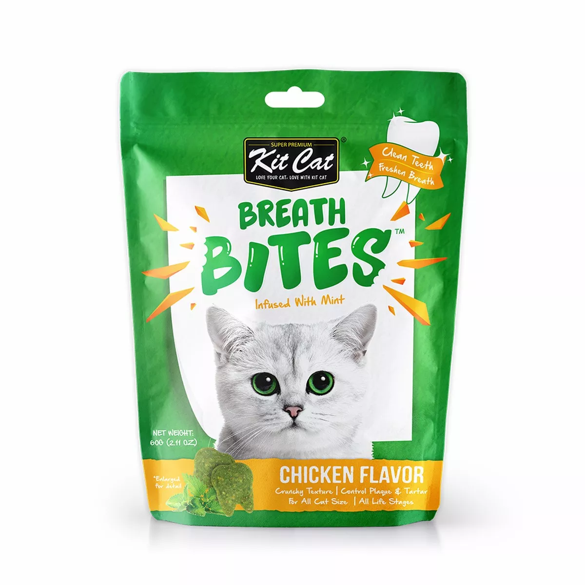 Kit Cat Breath Bites Cat Treat Chicken 60g