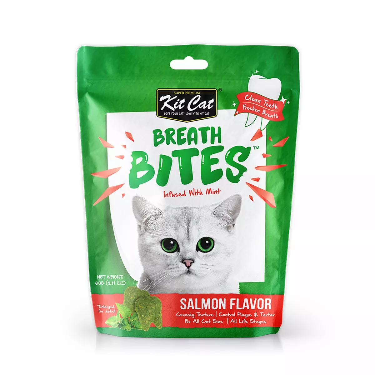 Kit Cat Breath Bites Cat Treat Salmon 60g