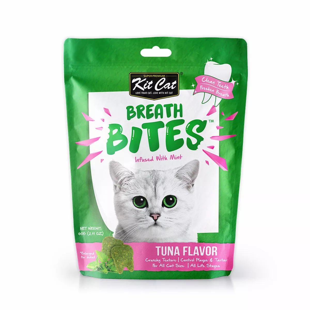 Kit Cat Breath Bites Cat Treat Tuna 60g