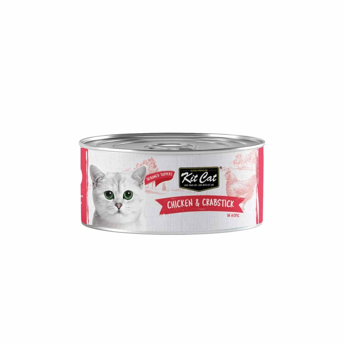 Kit Cat Cat Wet Food Topper Deboned Chicken & Crabstick