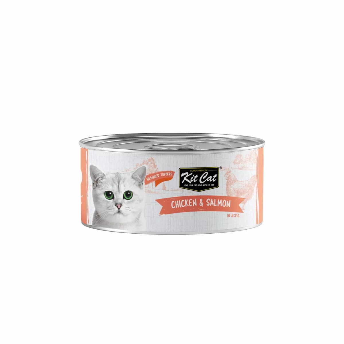 Kit Cat Cat Wet Food Topper Deboned Chicken & Salmon