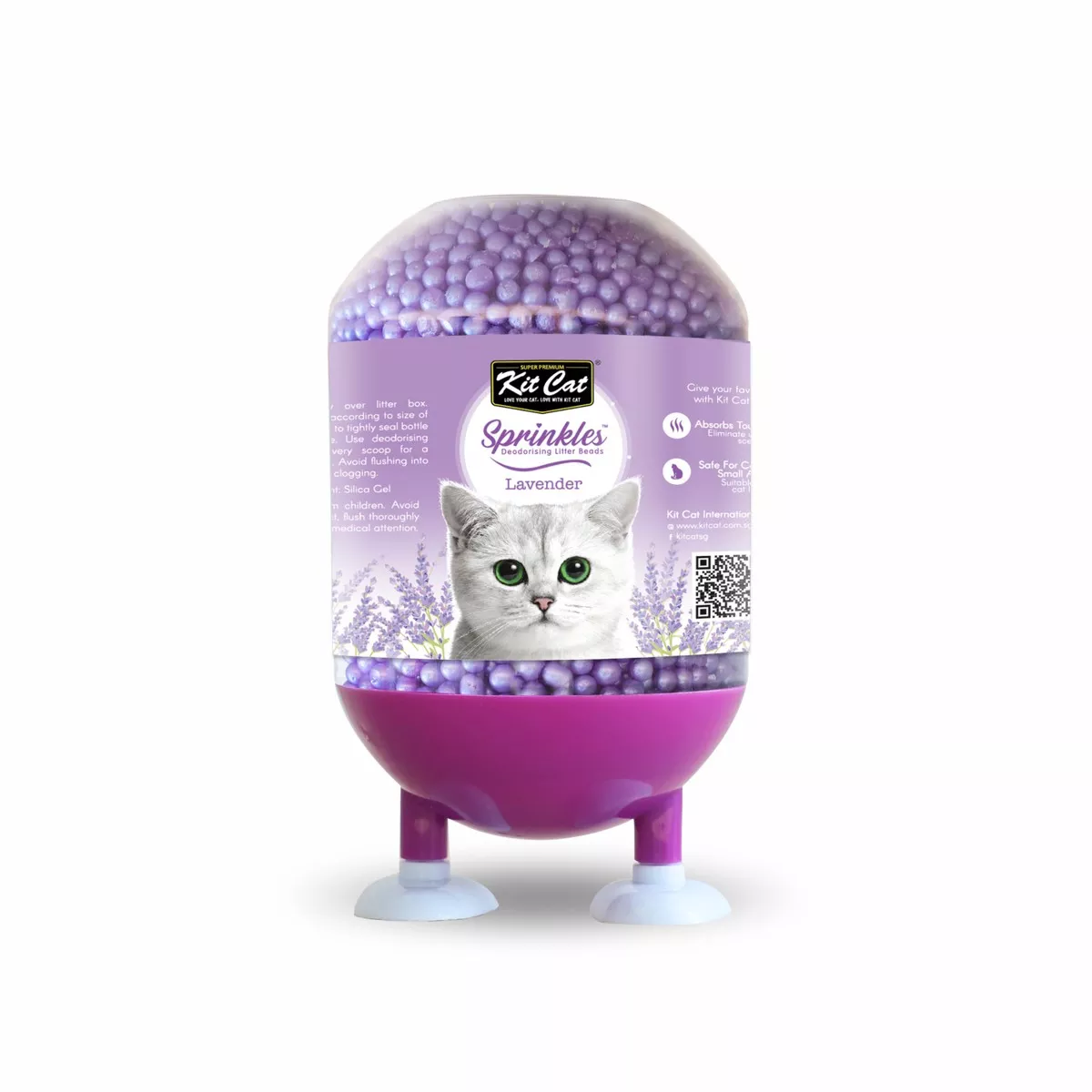 Kit Cat Deodorising Litter Sprinkles Lavender 240g