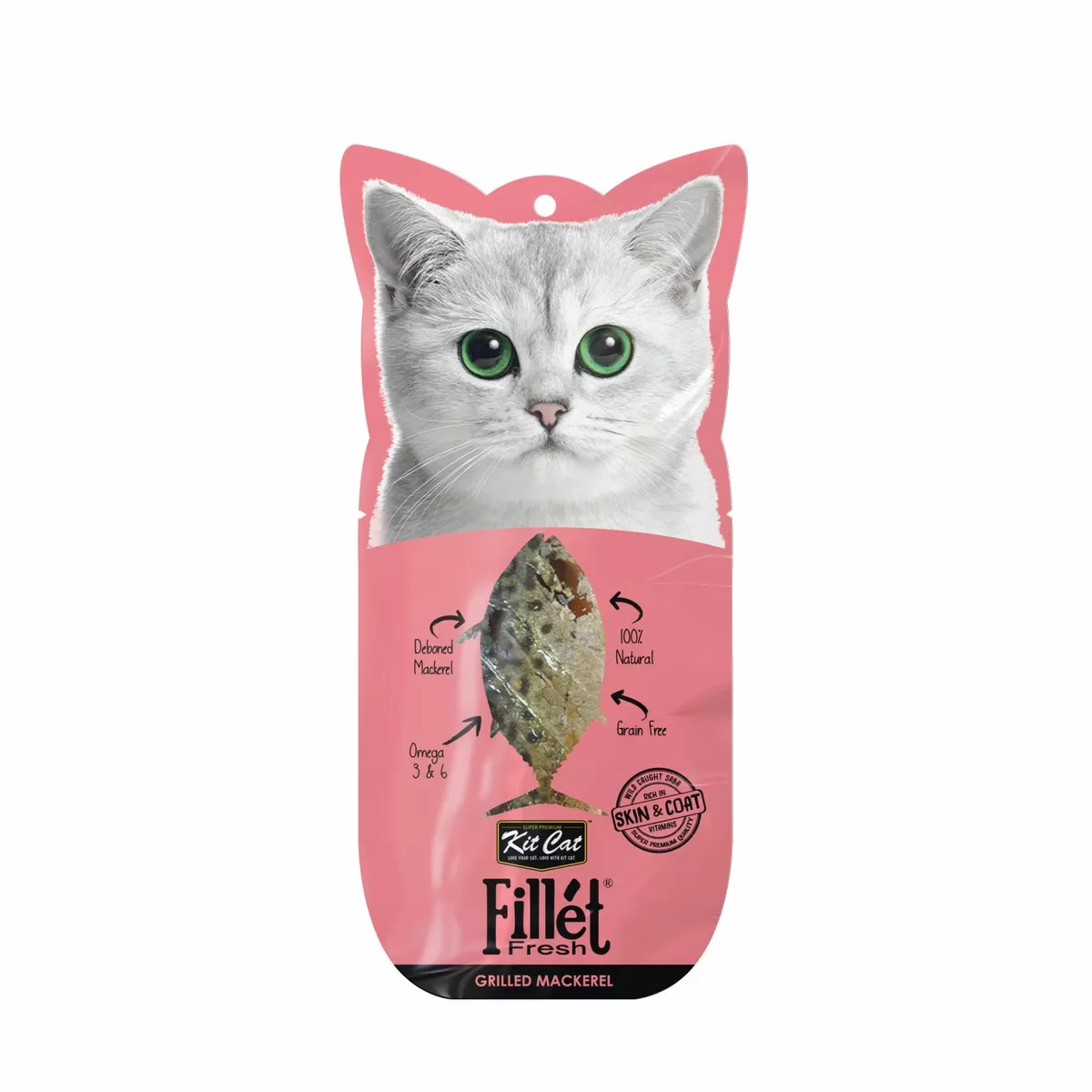 Kit Cat Fillet Fresh Cat Treat Grilled Mackerel 30g
