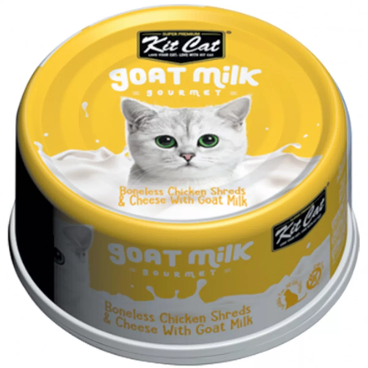Kit Cat Goat Milk Chicken and Cheese Canned Cat Food