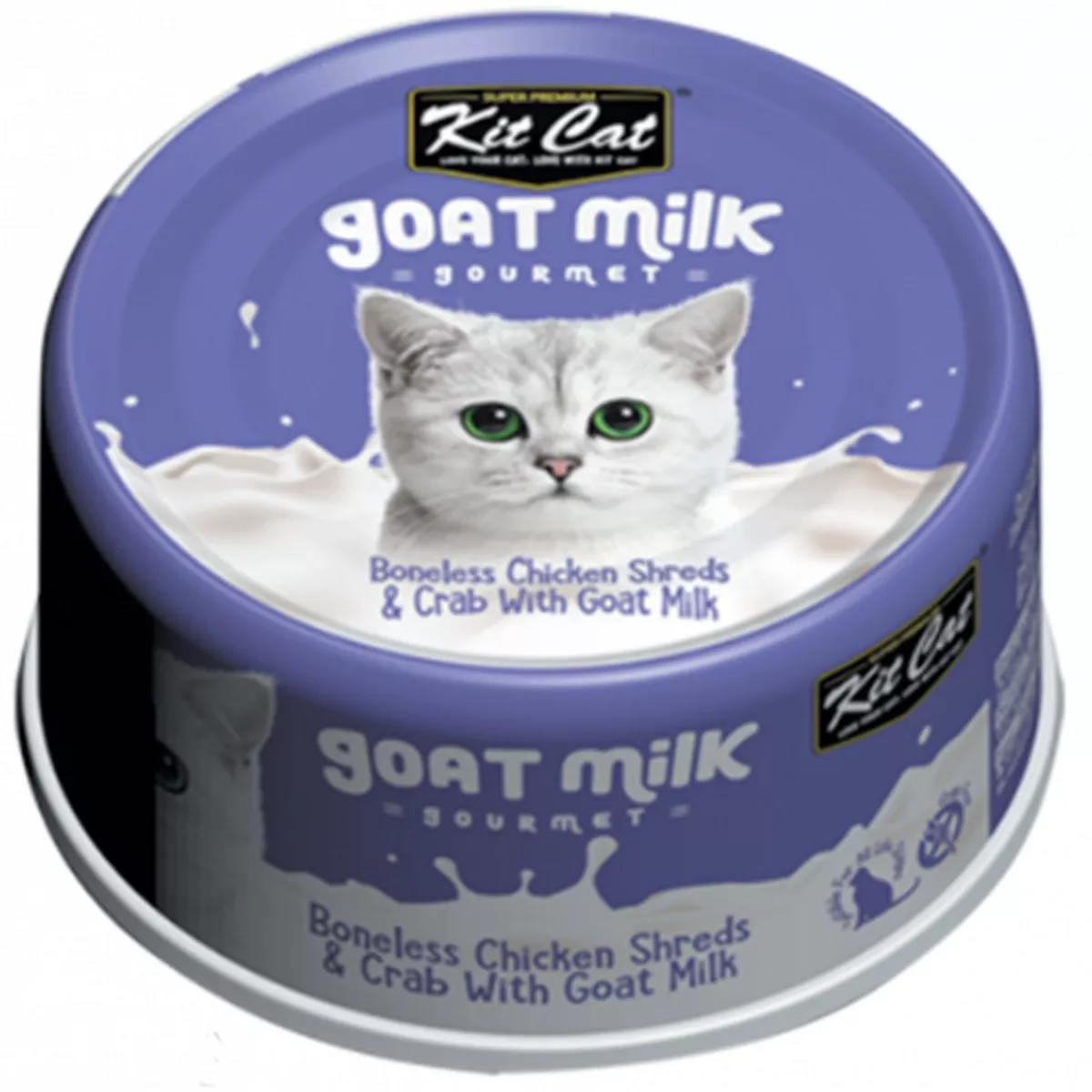 Kit Cat Goat Milk Chicken and Crab Canned Cat Food