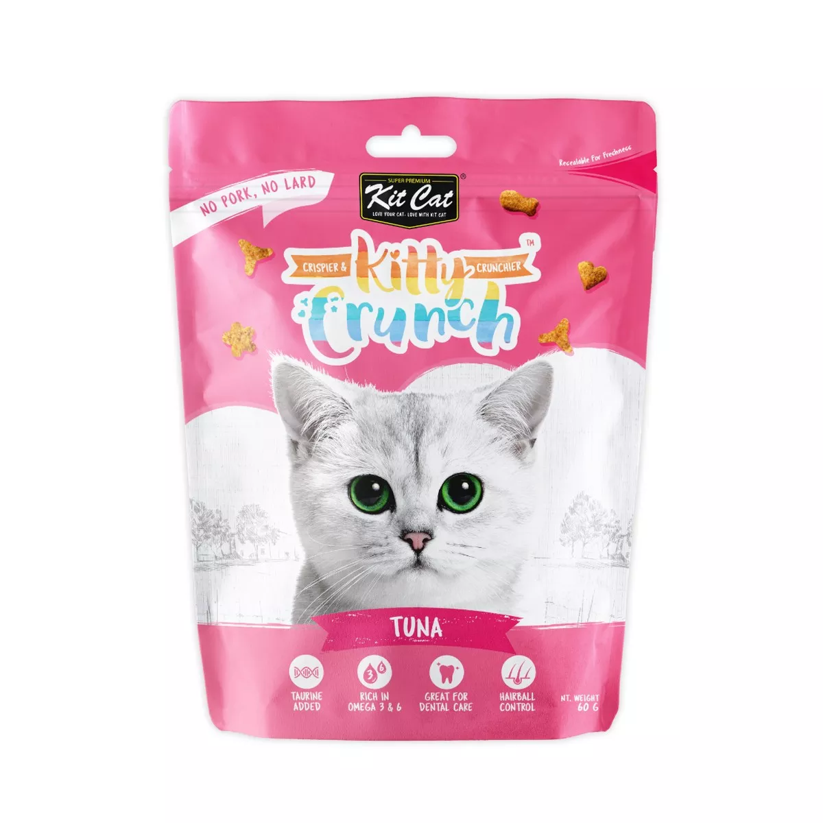 Kit Cat Kitty Crunch Cat Treat Tuna Flavor 60g