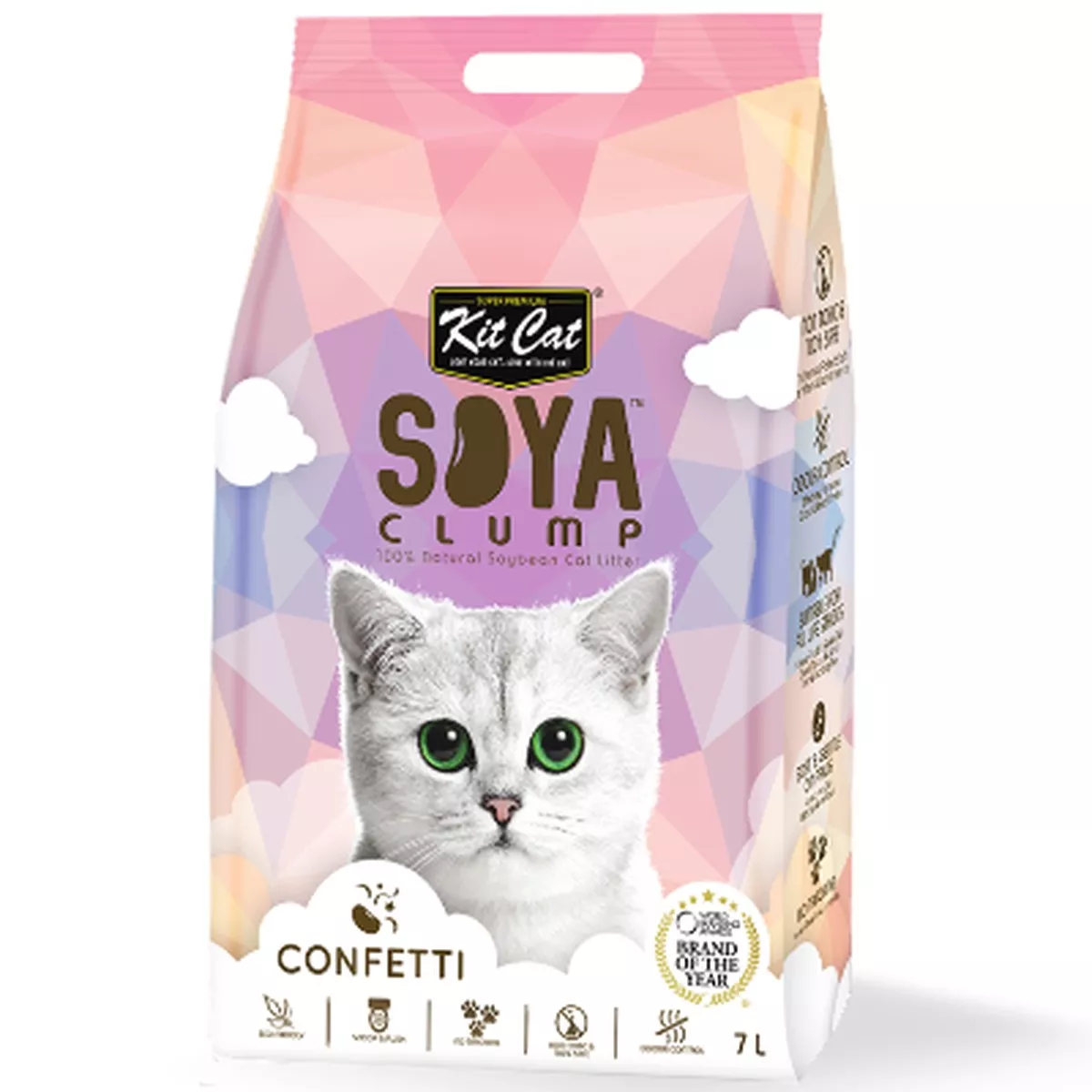 Kit Cat Soya Clump Confetti Cat Litter