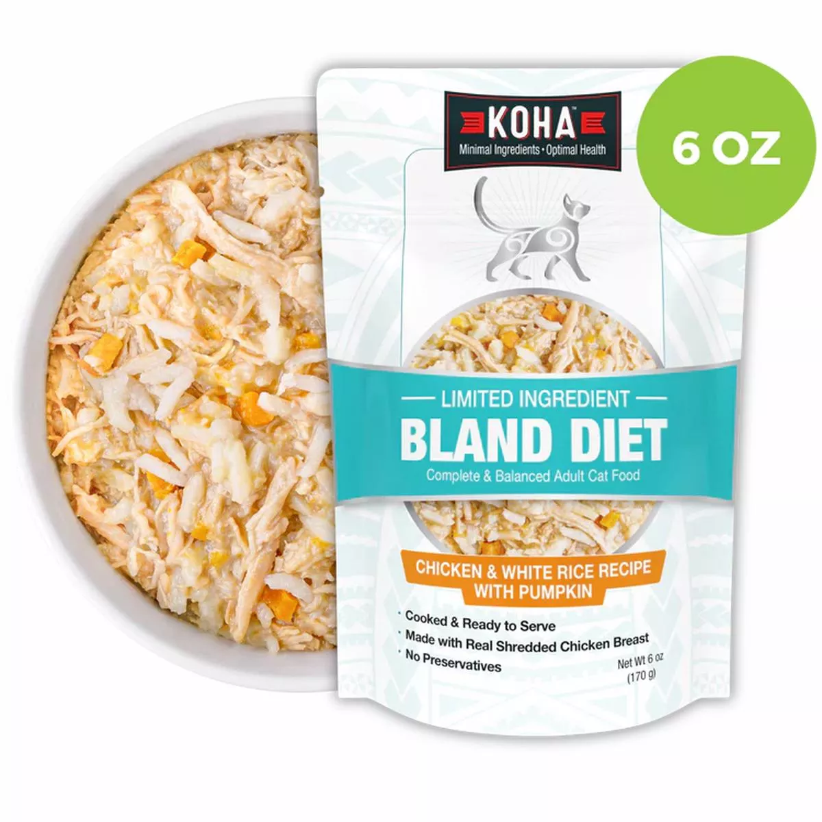 Koha Limited Ingredient Bland Diet Chicken & Rice Recipe for Cats
