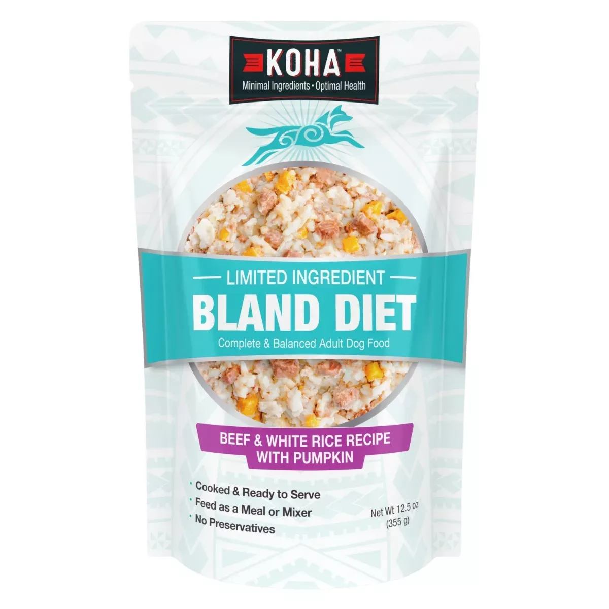 KOHA Limited Ingredient Bland Diet Dog Food - Beef & White Rice Recipe