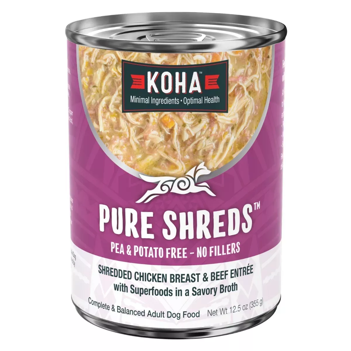 KOHA Pure Shreds Wet Dog Food - Shredded Chicken Breast & Beef Entrée