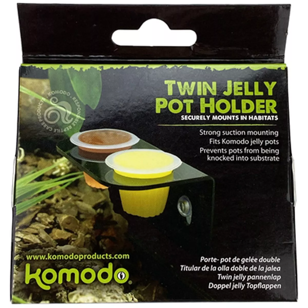 Komodo Twin Jelly Pot Holder for Reptiles
