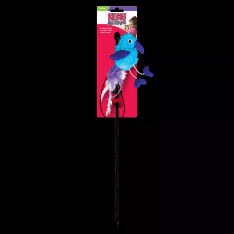 KONG Active Feather Teaser Cat Toy, Assorted Colors