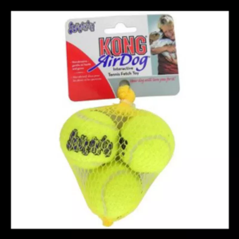 KONG AirDog Squeakair Balls Packs Dog Toy 3pk Small