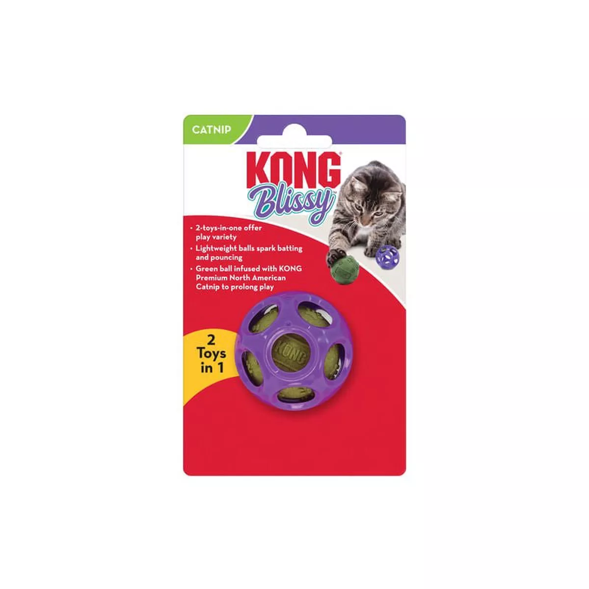 KONG Blissy Moon Ball with Catnip Cat Toy