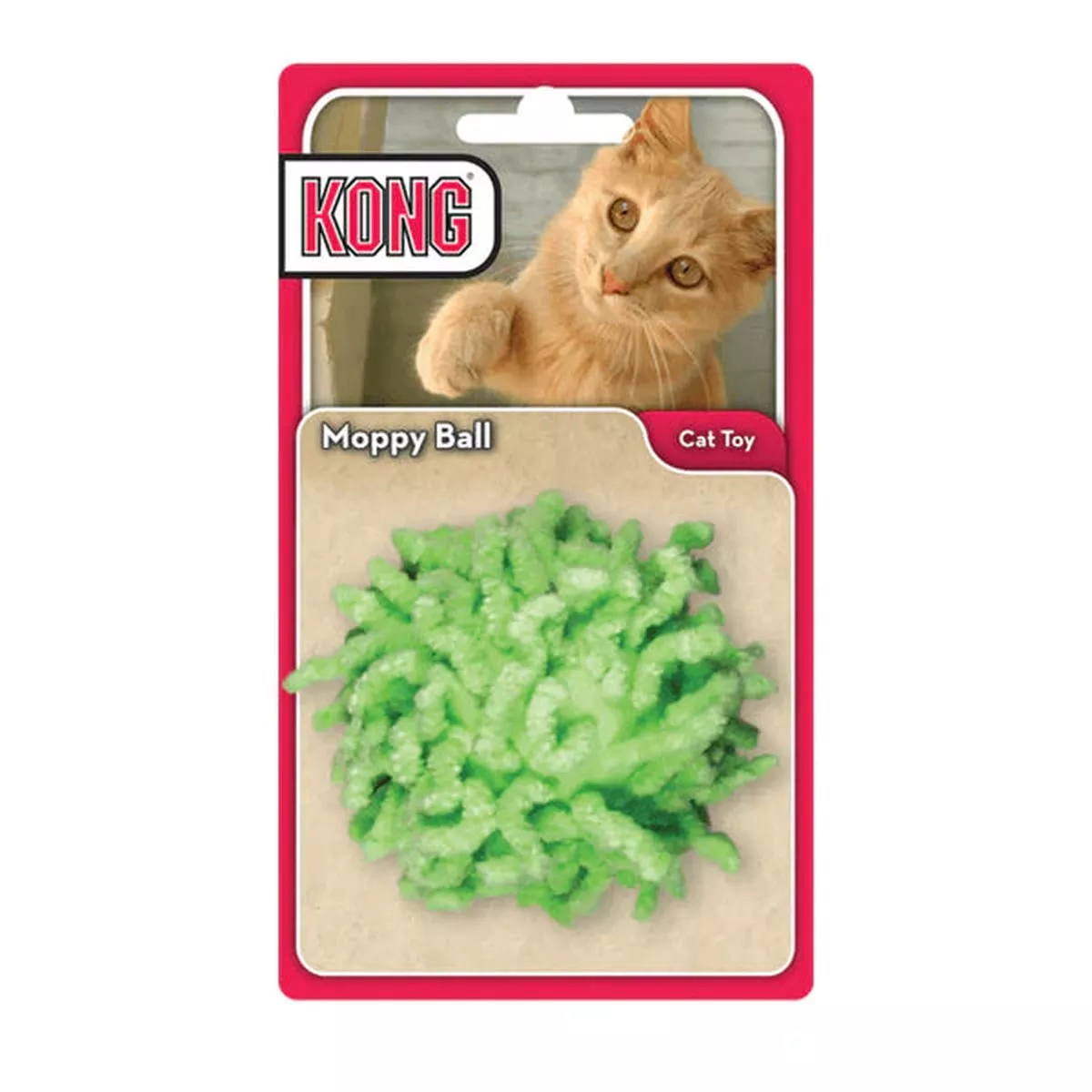 KONG Cat Toys Moppy Ball Assorted Color