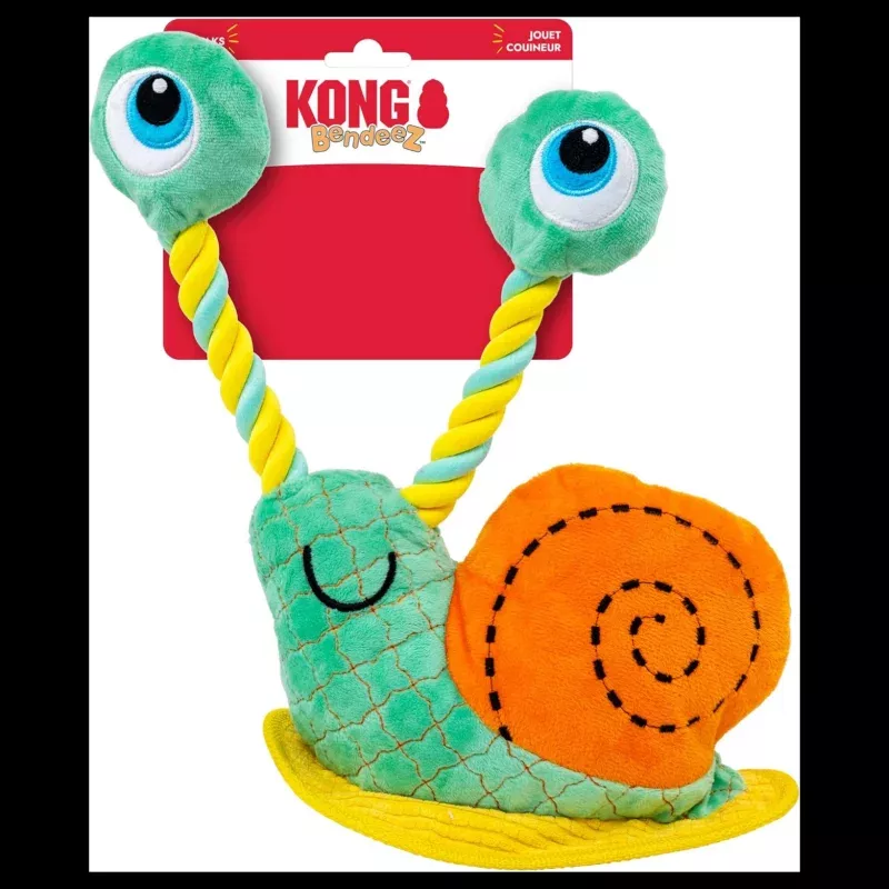 Kong Dog Bendeez Snail Dog Toy Large
