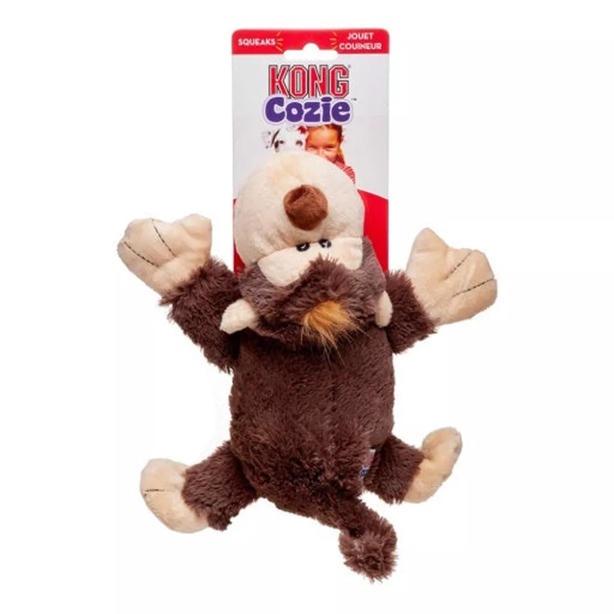 KONG Funky Monkey C Ozie Plush Dog Toy – Medium