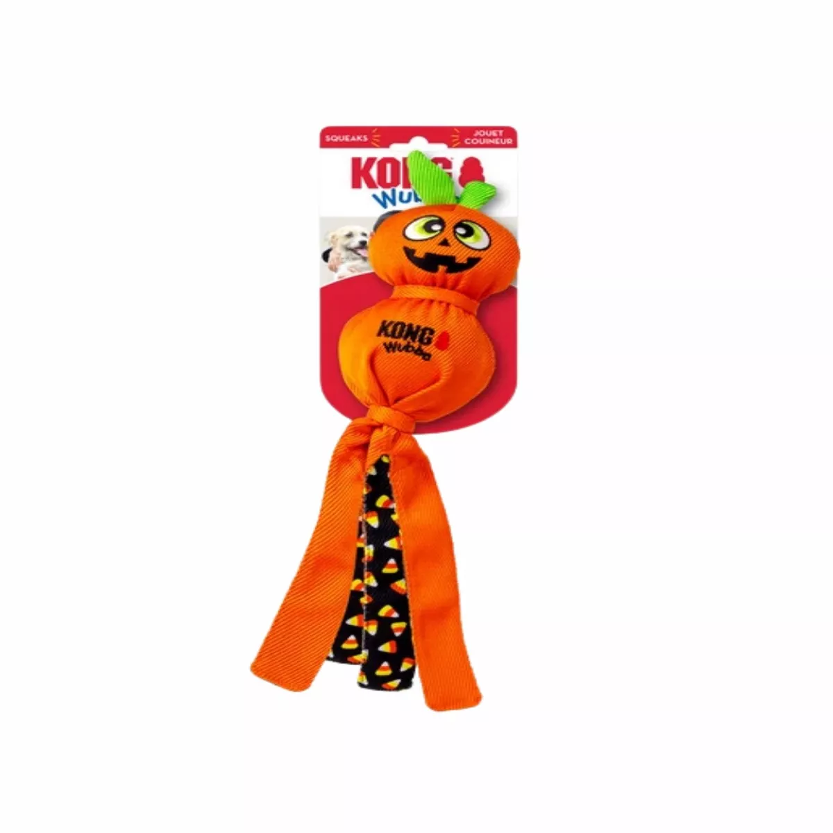 KONG Halloween Pumpkin Wubba Large