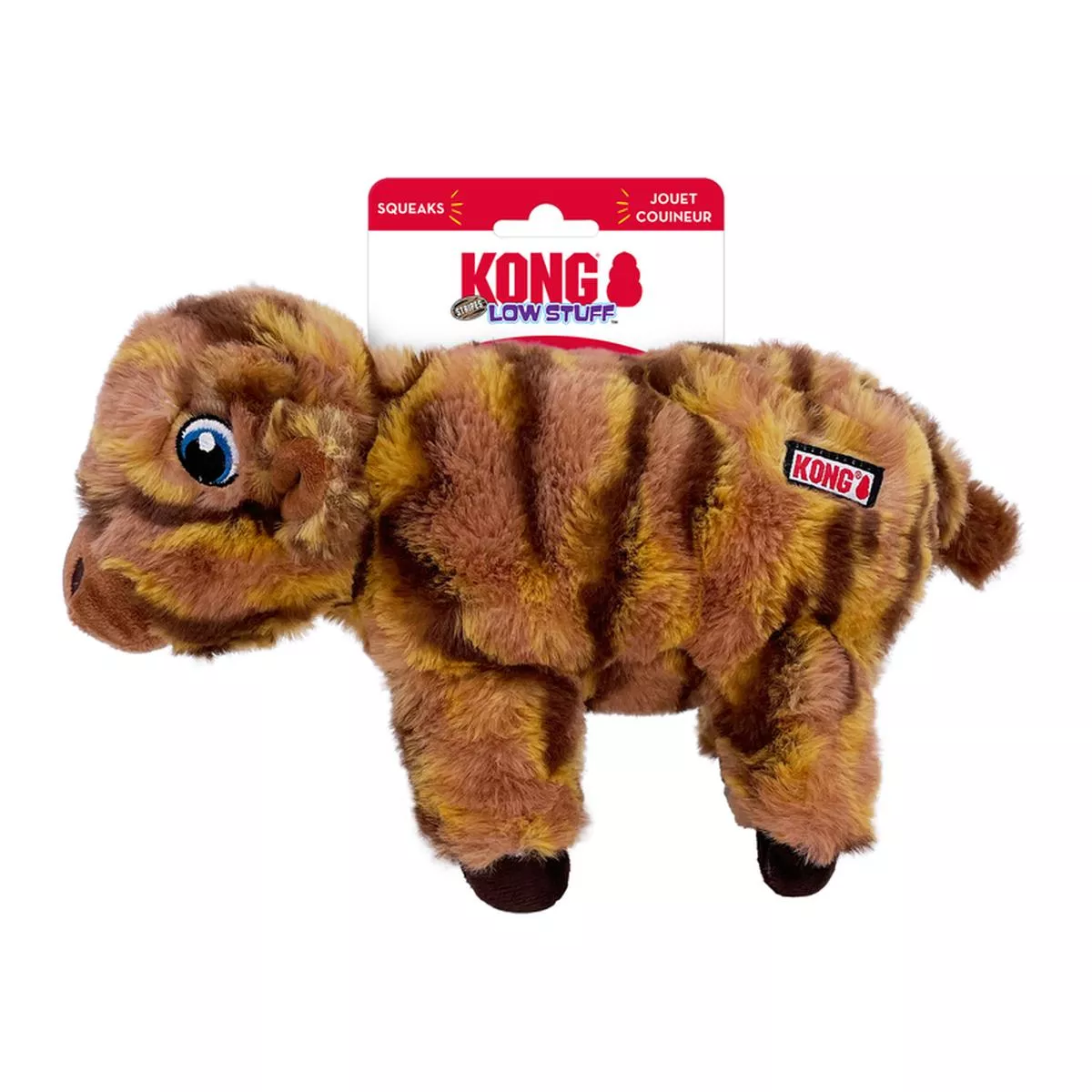 Kong Low Stuff Stripes Cow Medium