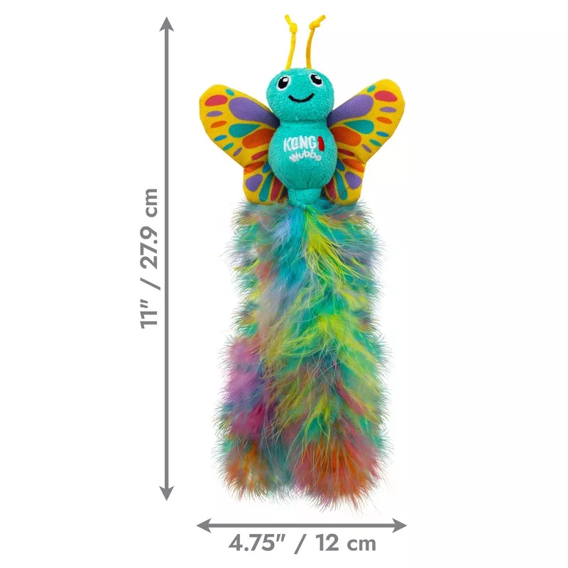 Kong Plush Cat Wubba Butterfly