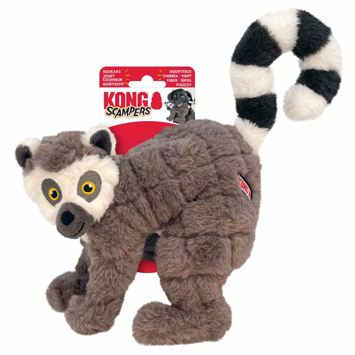 KONG Scampers Lemur Dog Toy Medium