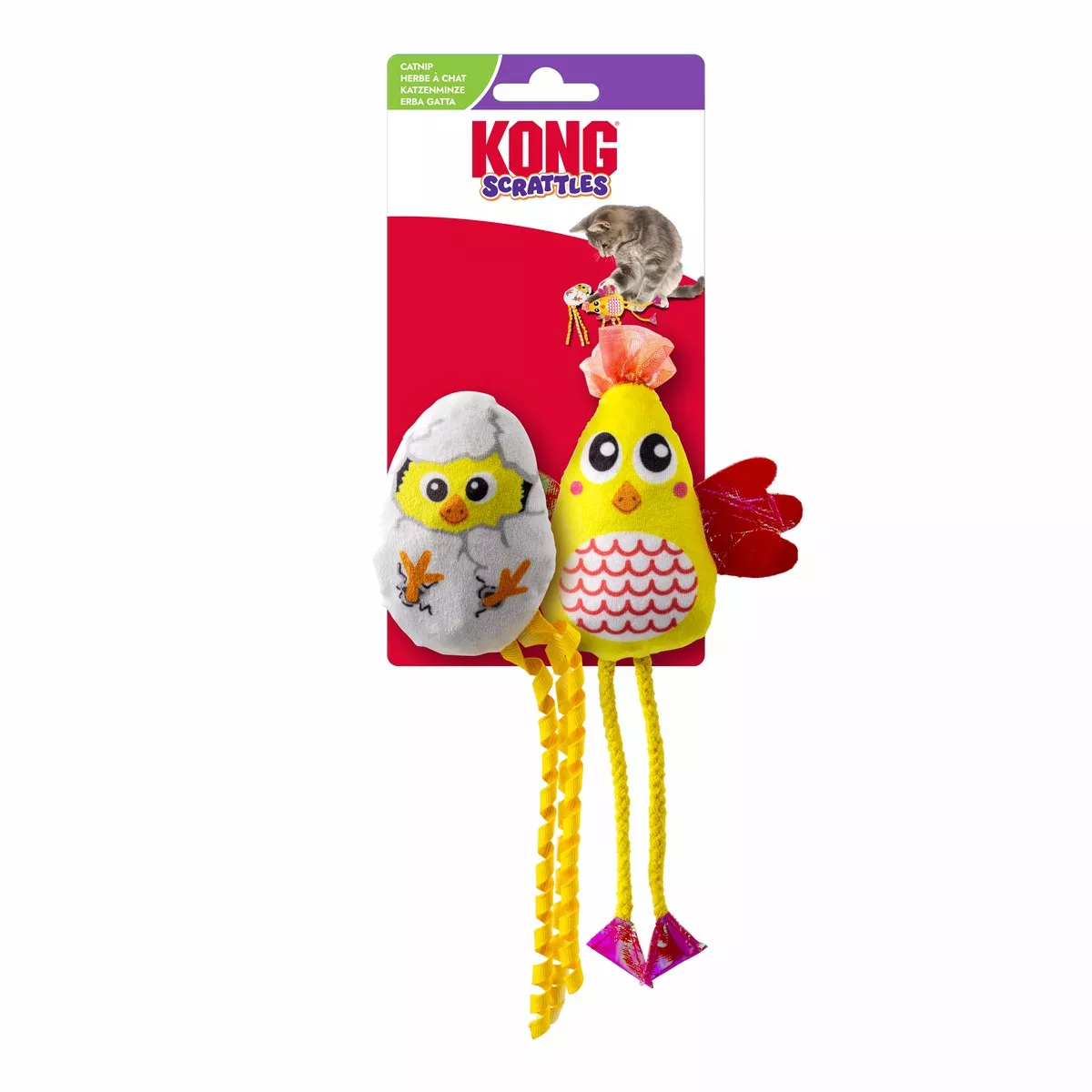 KONG, Scrattles Chicken - 2 pk