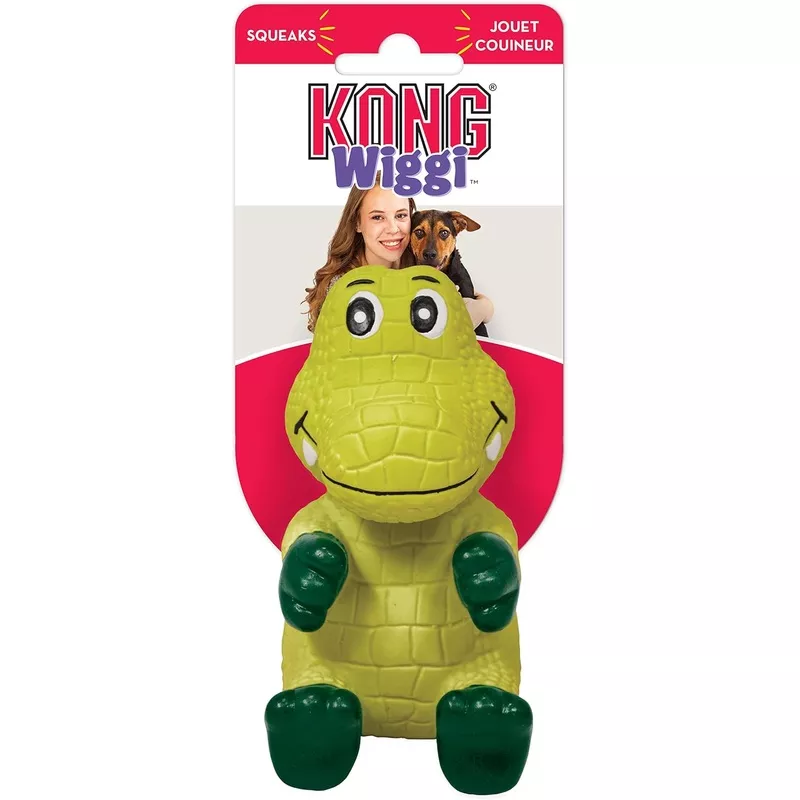Kong Wiggi Alligator Dog Toy