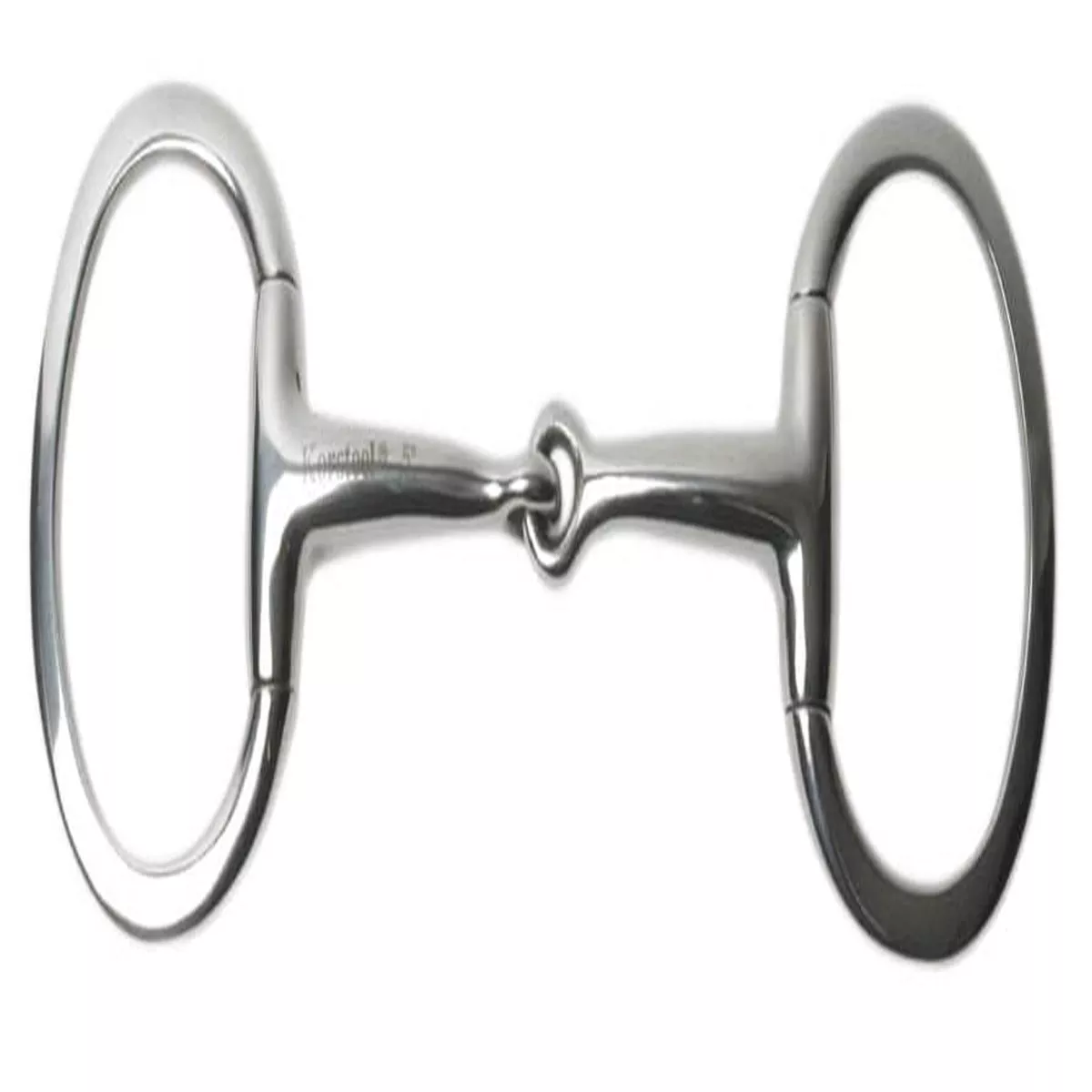 Korsteel Medium Weight Solid Mouth Eggbutt Snaffle Bit